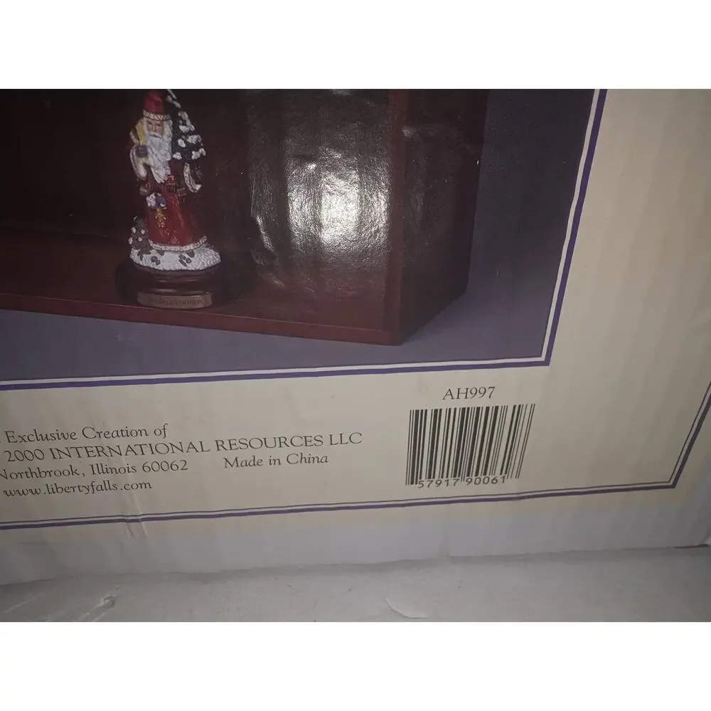 Vtg NIB 2000 Handcrafted Cherry 3 shelf display